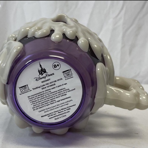 NWOT Disney Parks Glow In The Dark Purple Snow White Poison Apple Mug - Picture 5 of 8